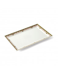 Plat rectangulaire rectangulaire blanc mélamine 29 cm Plastorex