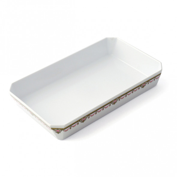 Plat rectangulaire rectangulaire blanc mélamine 29,5 cm Plastorex