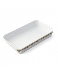 Plat rectangulaire rectangulaire blanc mélamine 29,5 cm Plastorex