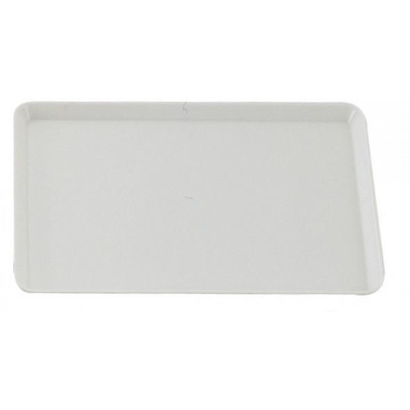 Plat de présentation rectangulaire blanc plexiglas 49 cm Altuglas Fischer