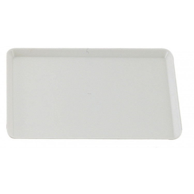 Plat de présentation rectangulaire blanc plexiglas 49 cm Altuglas Fischer