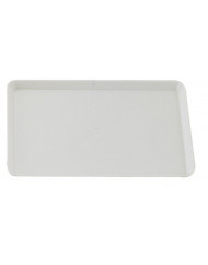 Plat de présentation rectangulaire blanc plexiglas 76 cm Altuglas Fischer