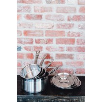 Casserole inox Ø 20 cm 10 cm 3,1 L Qualiplus Pro.cooker