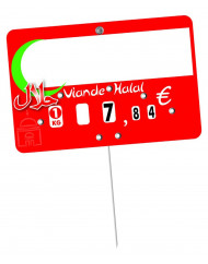 étiquette halal Halal 80x120 mm Bequet (10 pièces)