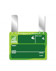 étiquette fruits/légumes rectangulaire AB - Protégeons la planète 150x200 mm Bequet (10 pièces)