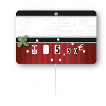 étiquette rectangulaire Carmina 105x70 mm Bequet (10 pièces)