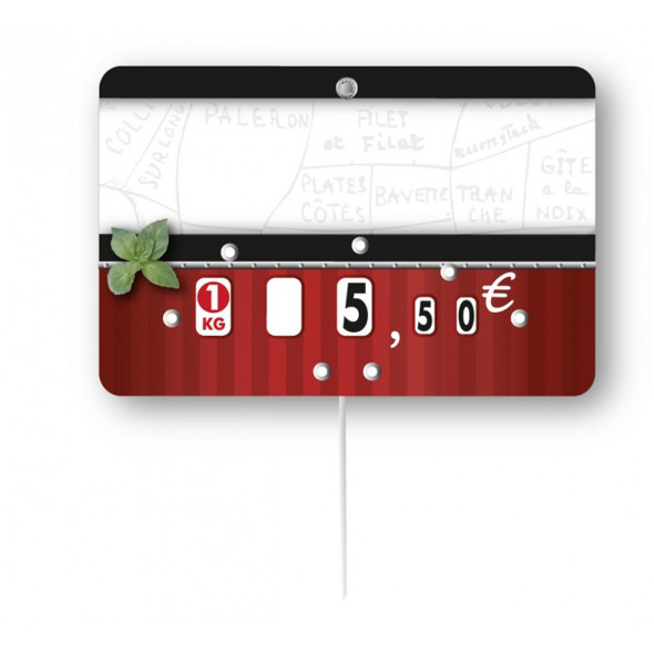 étiquette rectangulaire Carmina 105x70 mm Bequet (10 pièces)