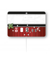 étiquette rectangulaire Carmina 105x70 mm Bequet (10 pièces)