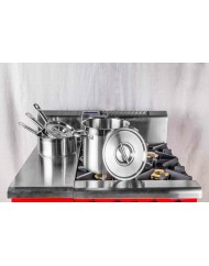 Casserole inox Ø 20 cm 10 cm 3,1 L Qualiplus Pro.cooker