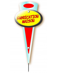 étiquette rectangulaire fabrication maison mini fleche 14x6 cm Bequet (10 pièces)