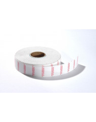 Sachet de 14000 étiquettes "Fabriqué le / A consommer jusqu'au" 2 lignes papier 2x1,6 cm Non repositionnable Non décollable Aver