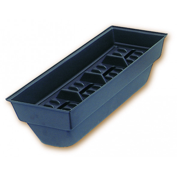 Bac range étiquettes rectangulaire noir 40x15 cm Bequet (3 pièces)