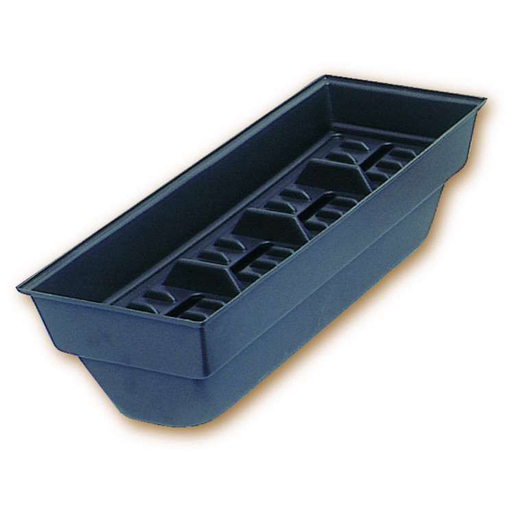 Bac range étiquettes rectangulaire noir 40x15 cm Bequet (3 pièces)