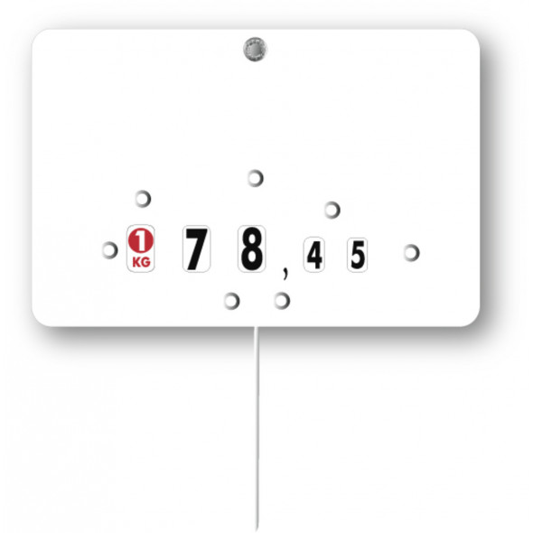 étiquette rectangulaire Blanc uni. 8x12 cm Bequet (10 pièces)