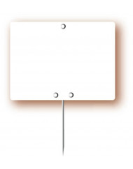 étiquette rectangulaire blanc uni 50x70 mm Bequet (10 pièces)