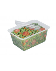 Barquette scellable rectangulaire transparent 13,7x9,6x3,2 cm 25 cl Alphacel Alphaform (100 pièces)