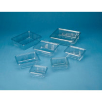 Barquette avec couvercle à charnière transparent 170x130x55 mm 75 cl (50 pièces)