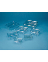 Barquette avec couvercle à charnière transparent 170x130x55 mm 75 cl (50 pièces)