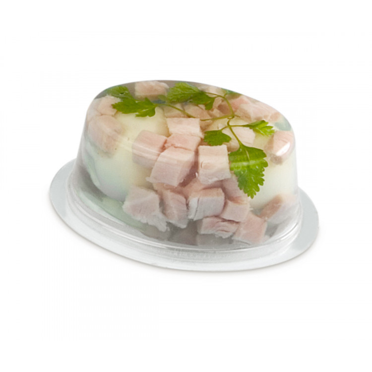 Moule oeuf rectangulaire transparent 8,6x6,6x3,4 cm 9 cl Alphaform (150 pièces)