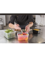 Barquette avec couvercle rectangulaire blanc 15,9x13x8,3 cm 115 cl Carty (100 pièces)