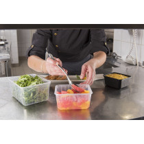 Barquette avec couvercle rectangulaire blanc 18,5x14,3x9 cm 180 cl Carty (100 pièces)