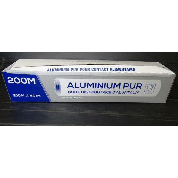 Aluminium en boîte distributrice 200 m x 45 cm