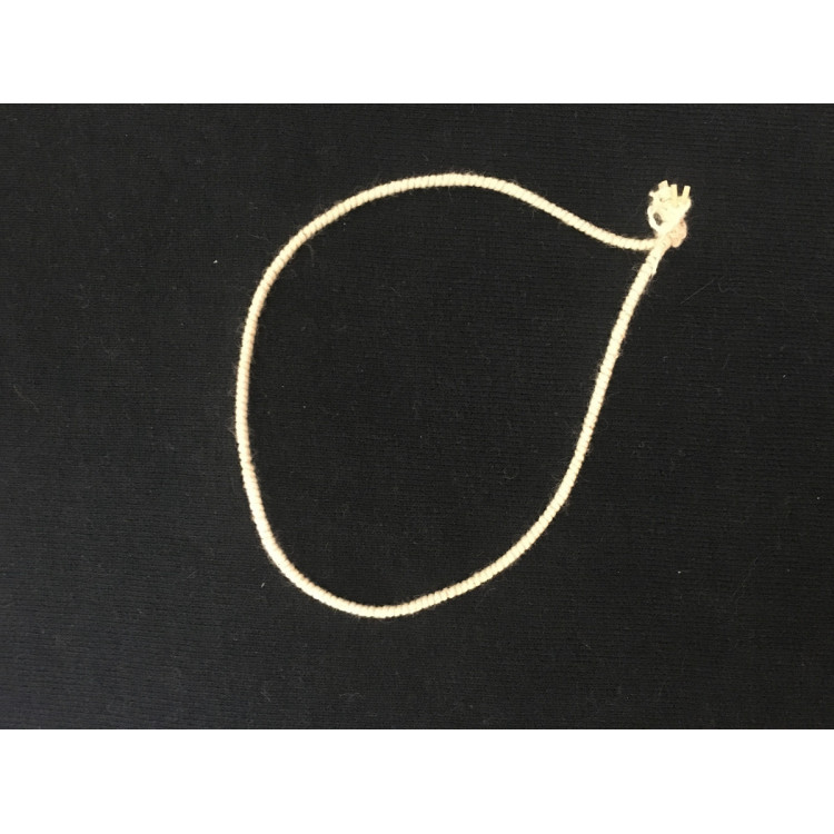 Filet élastique rond beige coton