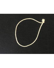 Filet élastique rond beige coton