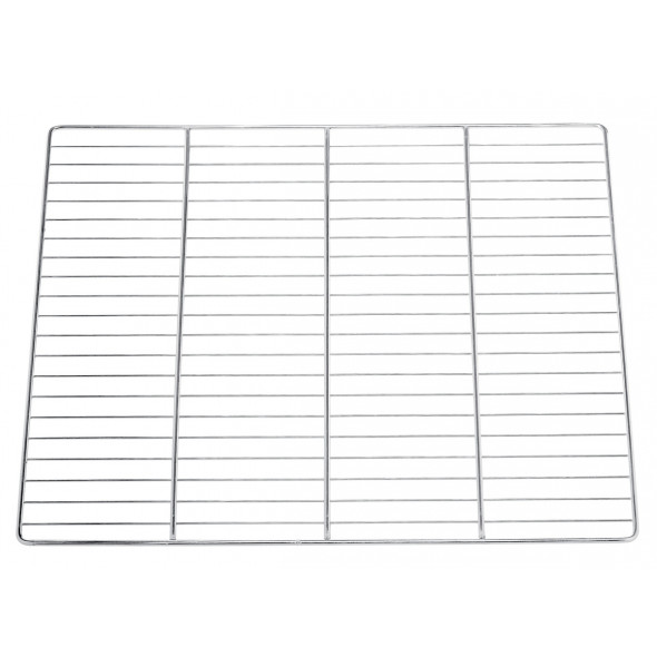 Grille inox 60x40 cm Pâtissier 5 mm 3 traverses 5 mm 29 fils 2 mm