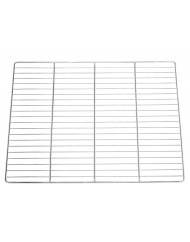 Grille inox 60x40 cm Pâtissier 5 mm 3 traverses 5 mm 29 fils 2 mm