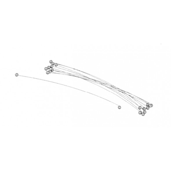 Fil pour lyre inox 12 cm Fischer (10 pièces)