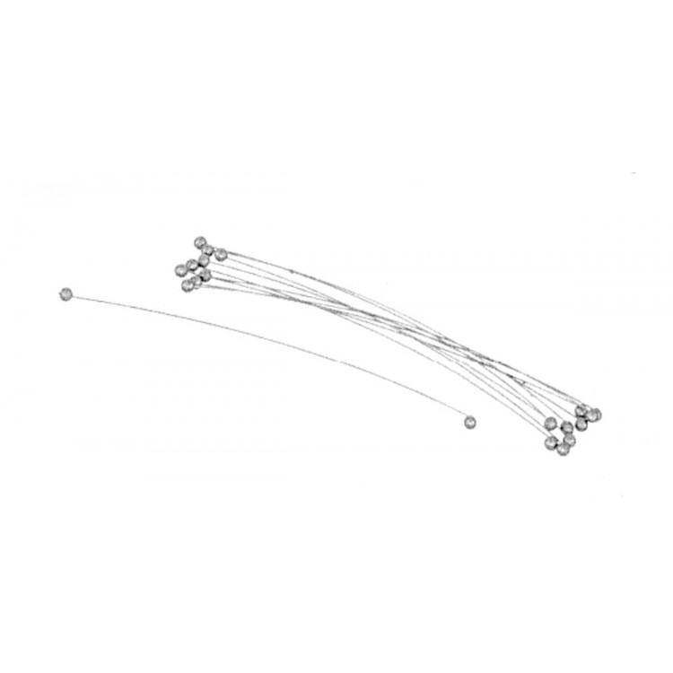 Fil pour lyre inox 12 cm Fischer (10 pièces)