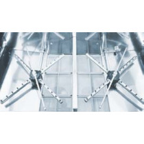 Lave-batterie de cuisine gris 550x700 mm Sans pompe de vidange