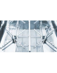 Lave-batterie de cuisine gris 550x700 mm Sans pompe de vidange