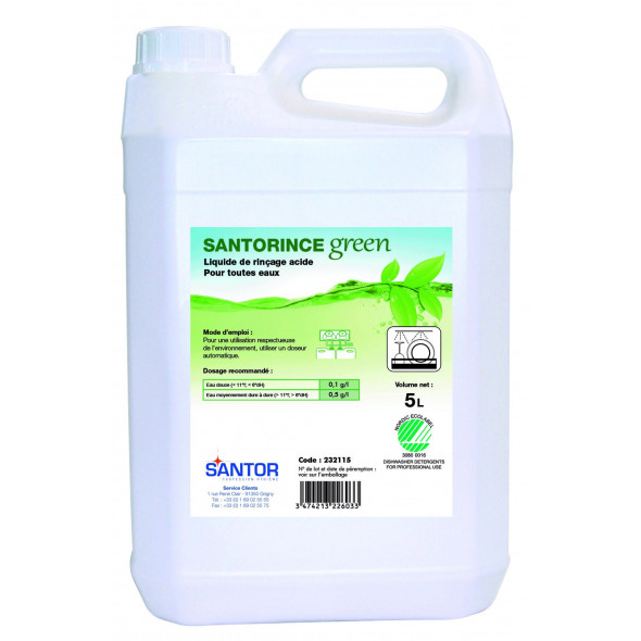 Liquide rinçage machine 5 L Santorince Santor