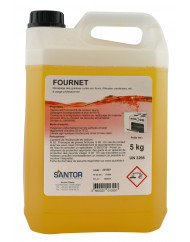 Détergent dégraissant alcalin pour le décapage des graisses cuites 5 KG Fournet Santor