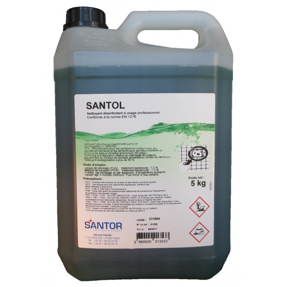 Détergent désinfectant 5 KG Santol Santor