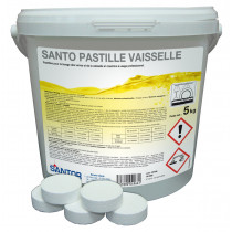 Pastilles de lavage verre et vaisselle en machine 5 KG Santo Pastille Santor