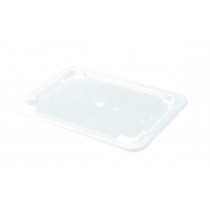 Bac plat avec couvercle Avec couvercle blanc plastique 34,7x23x7 cm 3 L fond plein parois pleines Gilac