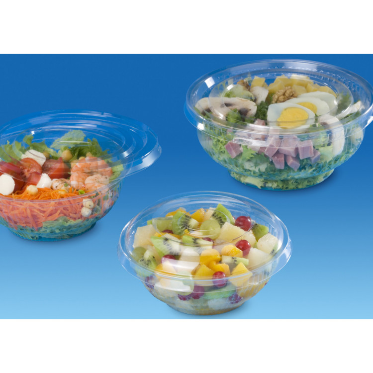 Saladier rond transparent Ø 30 cm 9 cm 450 cl Alphaform (6 pièces)