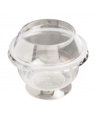 Couvercle coupe à dessert 20CL rond transparent Ø 10 cm 1,24 cm Servipack Alphaform (50 pièces)