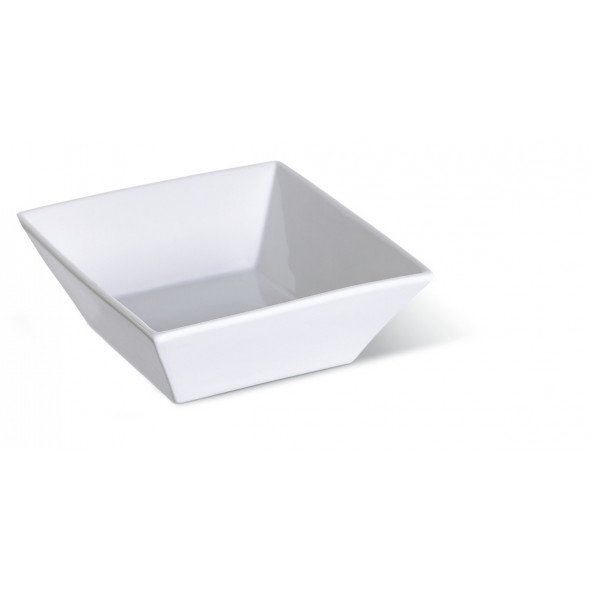 Ravier carré blanc porcelaine 9,3 cm Edina Pro.mundi