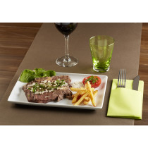 Ravier carré blanc porcelaine 9,3 cm Edina Pro.mundi