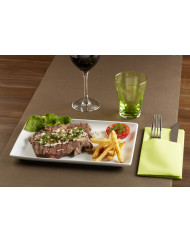 Ravier carré blanc porcelaine 9,3 cm Edina Pro.mundi