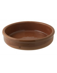 Assiette catalane rond brun terre cuite Ø 14 cm Catalane Pro.mundi