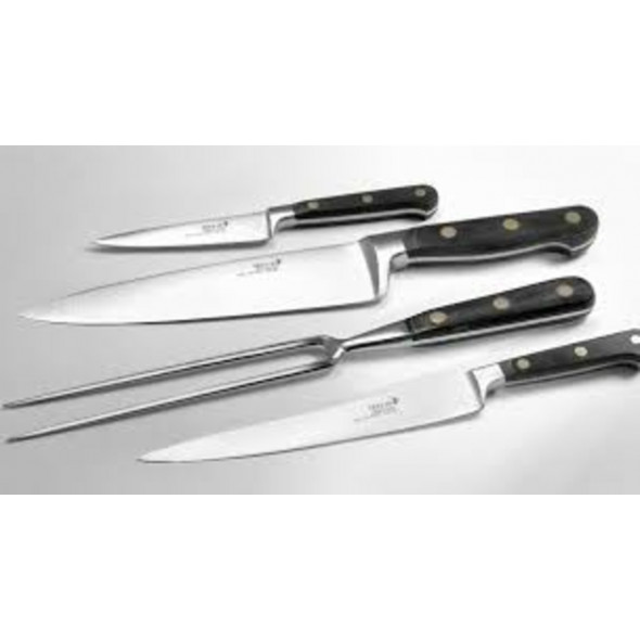 Couteau à desoperculer inox dent 2 cotes 280 mm