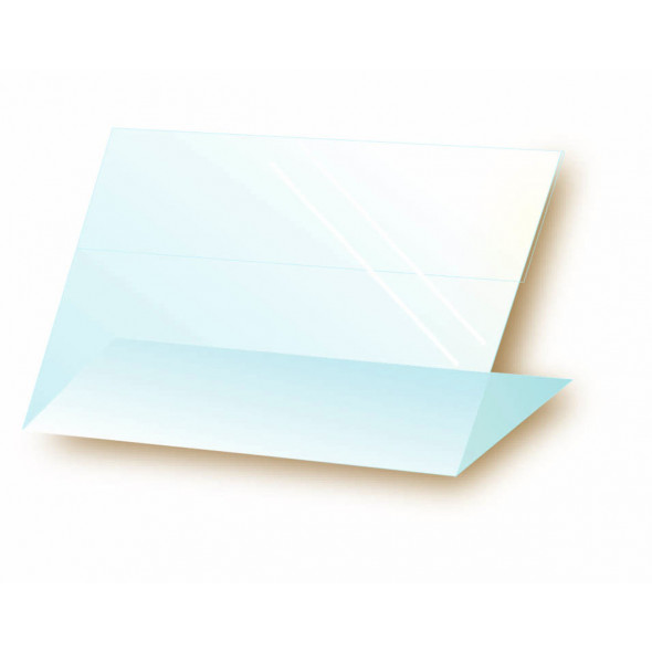 Chevalet de table rectangulaire transparent 40x60x30 mm Bequet (10 pièces)