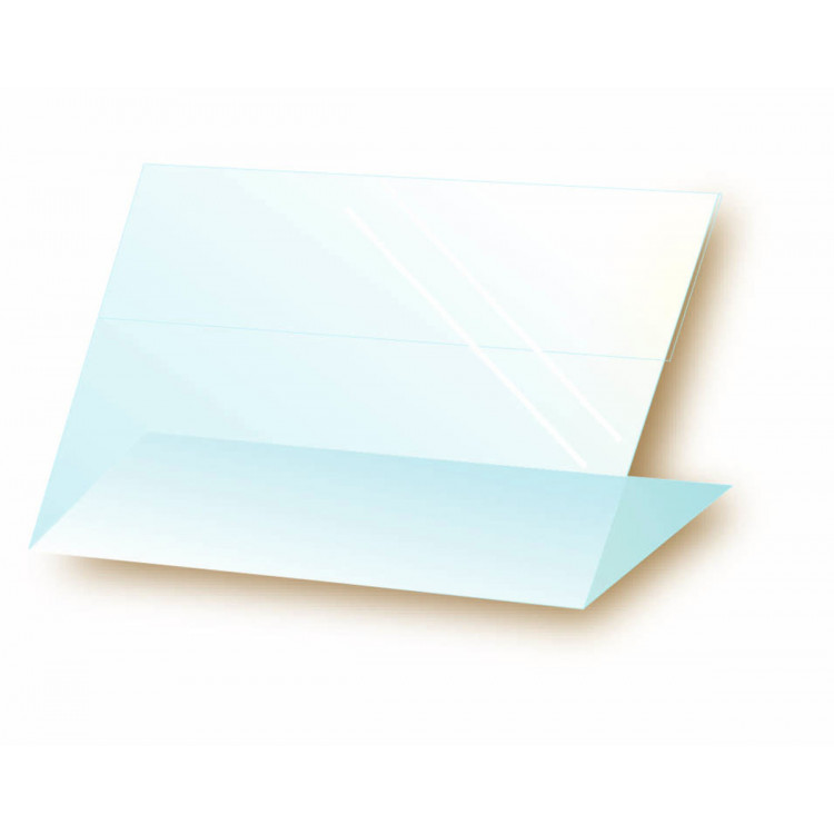 Chevalet de table rectangulaire transparent 40x60x30 mm Bequet (10 pièces)