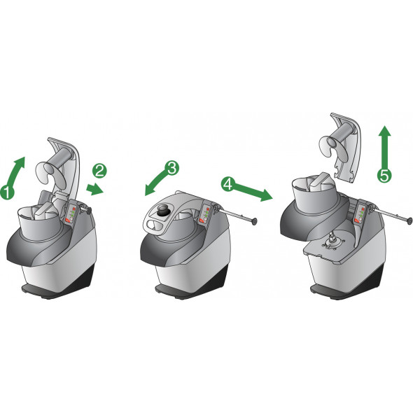 Coupe-légumes TRS 1 500 kg/h 500 W 230v Dito Sama