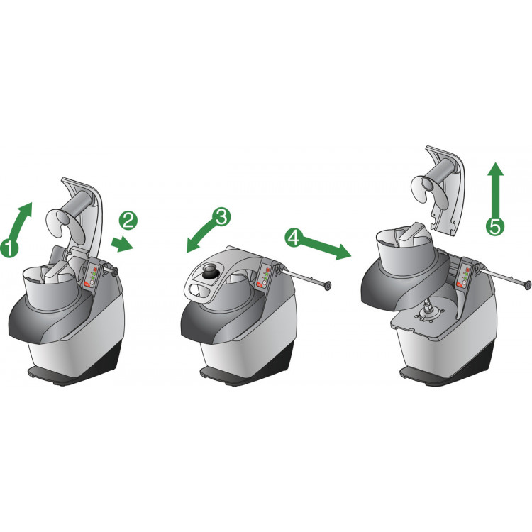 Coupe-légumes TRS 1 500 kg/h 500 W 230v Dito Sama